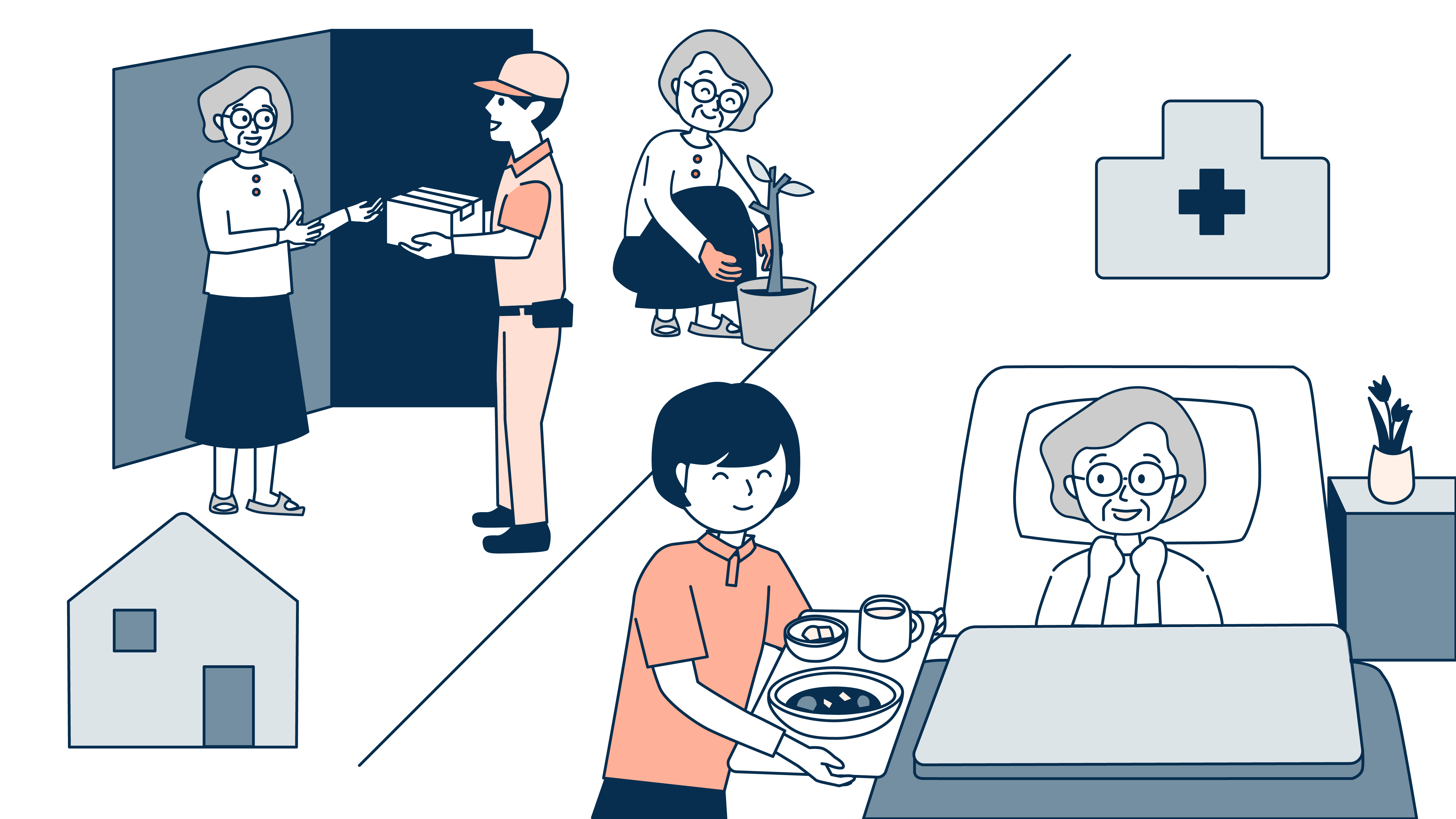 病院ではお客様も、自宅ではご主人様