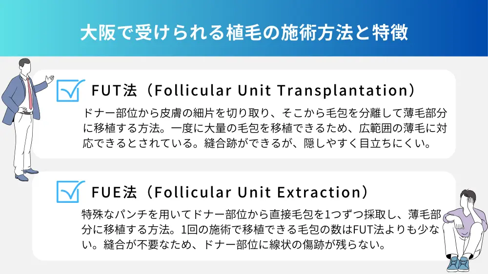 大阪での植毛はどんな人におすすめ？