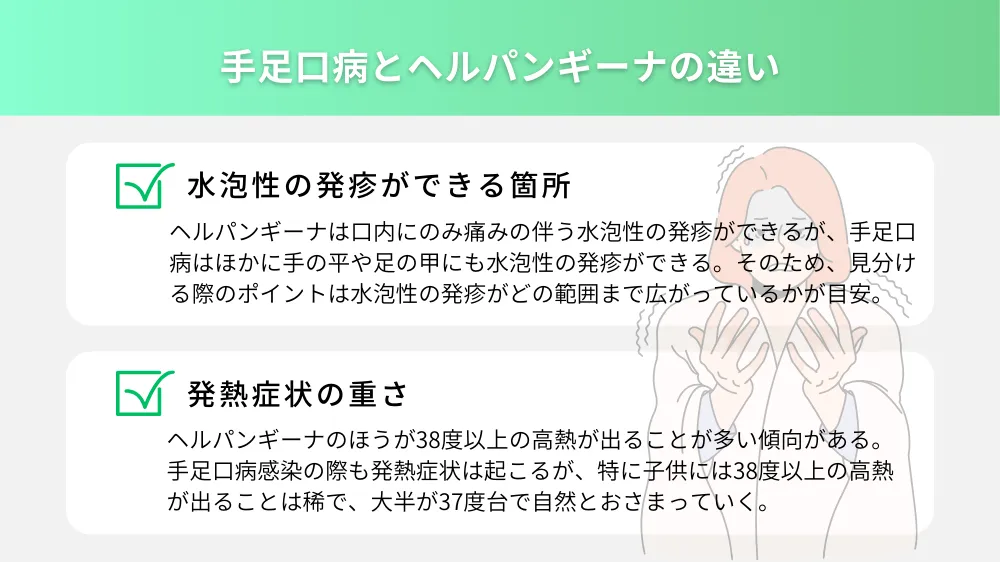 手足口病とヘルパンギーナの違い