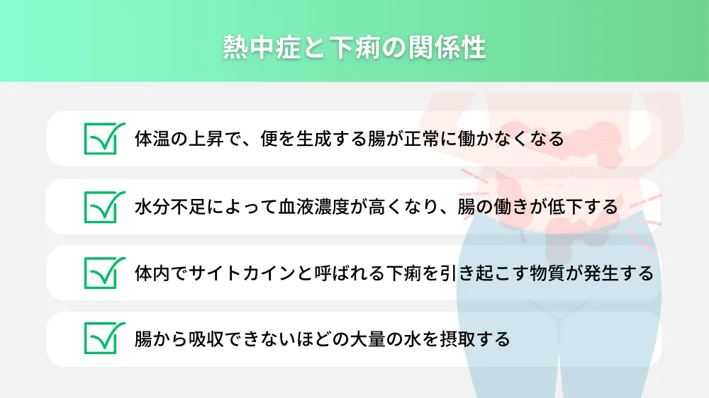 熱中症と下痢について