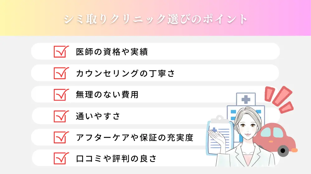 福岡でおすすめのシミ取りクリニック選びのポイント