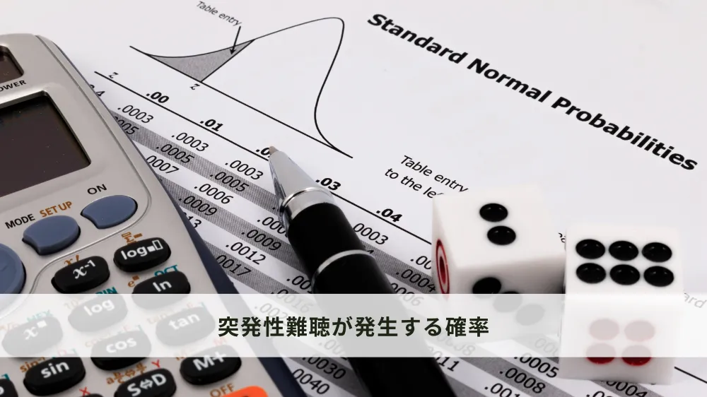 突発性難聴が発生する確率