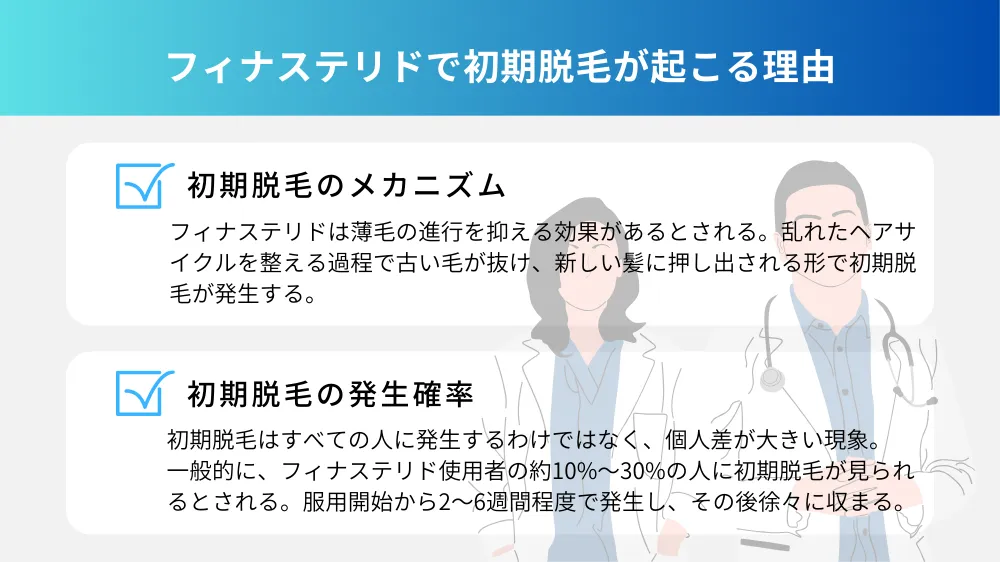 フィナステリドで初期脱毛が起こる理由