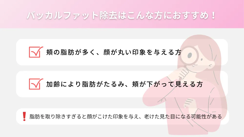 バッカルファット除去はこんな方におすすめ！